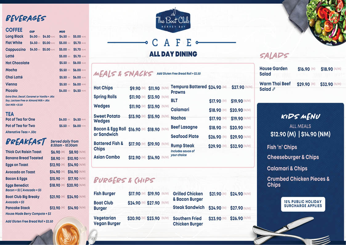 cafe ALL DAY DINING Menu APR 2024