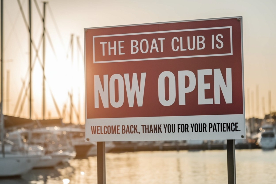 Boat Club Now Open