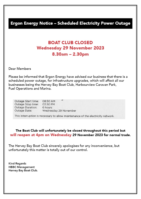 ERGON ENERGY POWER CUT