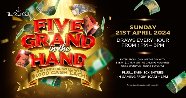 20240227 FIVE GRAND IN THE HAND FB EVENT