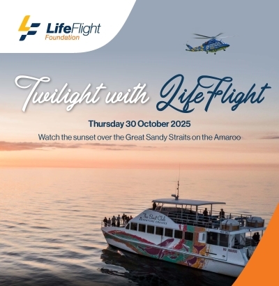 Life Flight Twilight Cruise Boat Club Amaroo OCT 2025 Square web v2