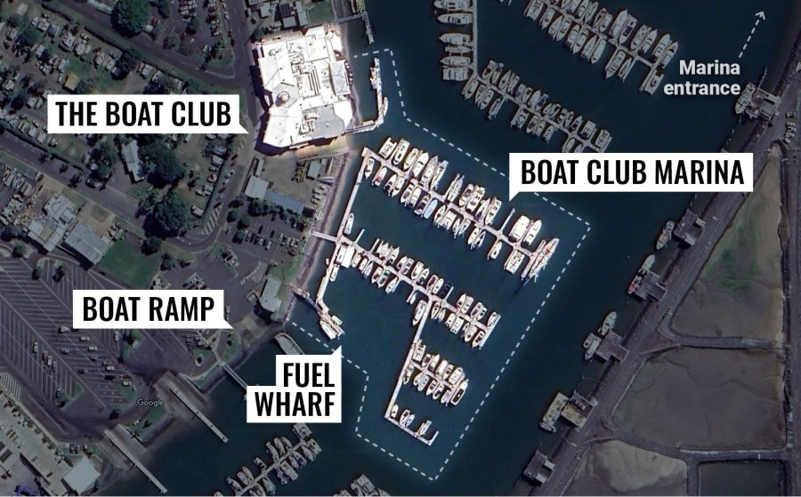 boat club marina map